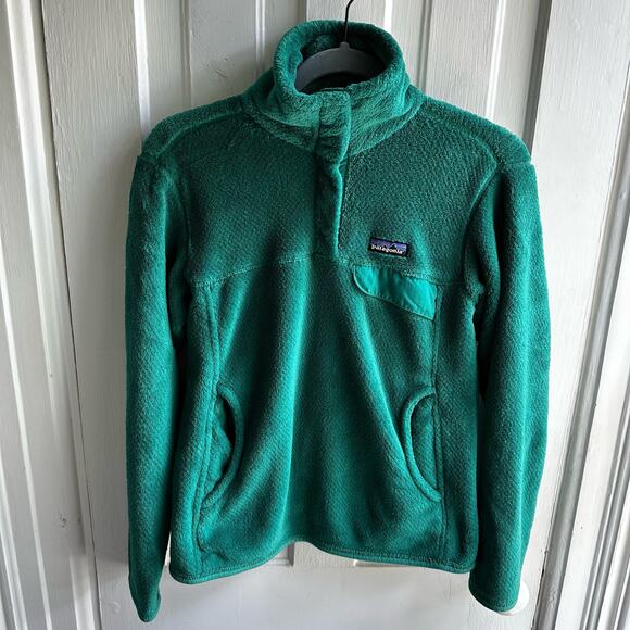 Patagonia Re-Tool Snap-T Fleece Pullover Green - Picture 2 of 10